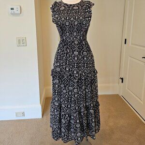 Banjanan Iris Dress, 100% Cotton, Size L, Very Good Condition